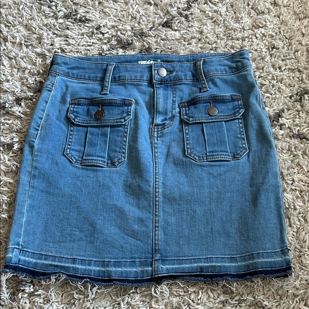 Classic Blue Denim Mini Skirt
